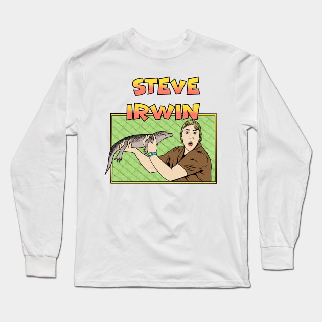 Steve Irwin Montage Long Sleeve T-Shirt by notajellyfan